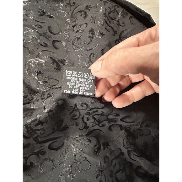 Hearts & Roses Goth Brocade Fit and Flare Dress Womens Size 10 Black NWT - Picture 10 of 12